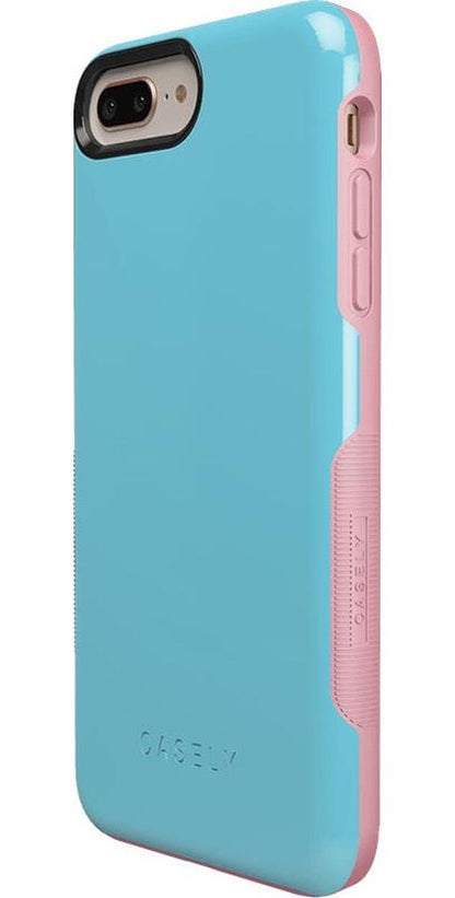Cotton Candy Electric Blue on Pink | Ultra-Protective Bold Case iPhone Case get.casely
