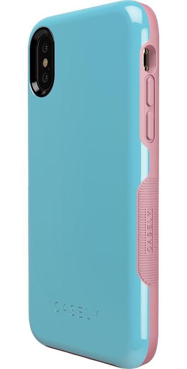 Cotton Candy Electric Blue on Pink | Ultra-Protective Bold Case iPhone Case get.casely