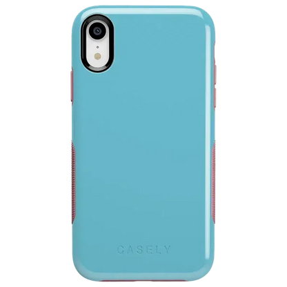 Cotton Candy Electric Blue on Pink | Ultra-Protective Bold Case iPhone Case get.casely