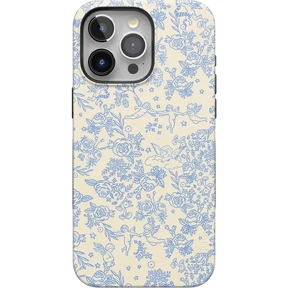 Cupid's Canvas | Periwinkle Floral Case Phone Case Casetry Bold Flex + MagSafe® iPhone 15 Pro Max