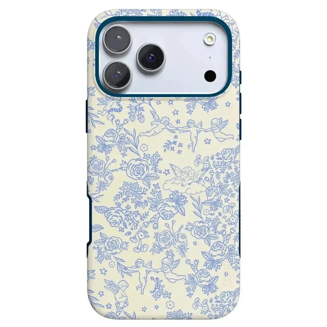 Cupid's Canvas | Periwinkle Floral Case Phone Case Casetry Bold Flex + MagSafe® iPhone 17 Pro Max