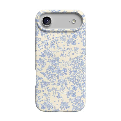 Cupid's Canvas | Periwinkle Floral Case Phone Case Casetry Classic + MagSafe® iPhone 17 Air