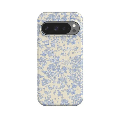 Cupid's Canvas | Periwinkle Floral Case Phone Case Casetry Essential + MagSafe® Google Pixel 10 Pro