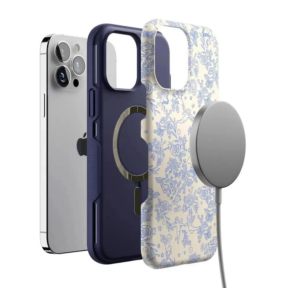 Cupid's Canvas | Periwinkle Floral Case Phone Case Casetry