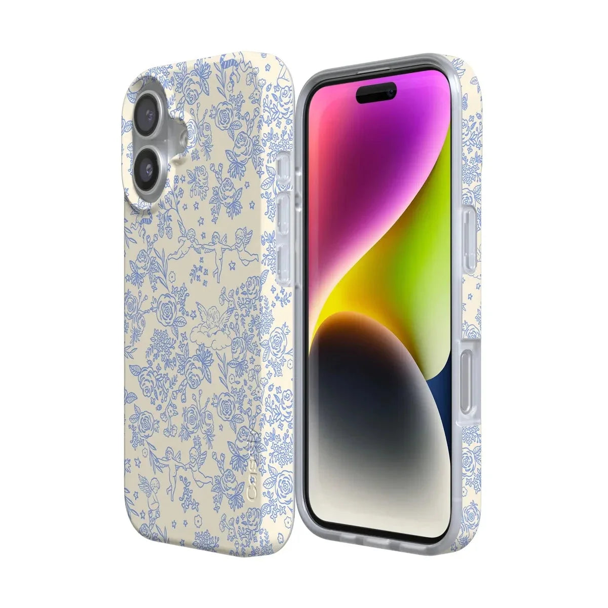 Cupid's Canvas | Periwinkle Floral Case Phone Case Casetry