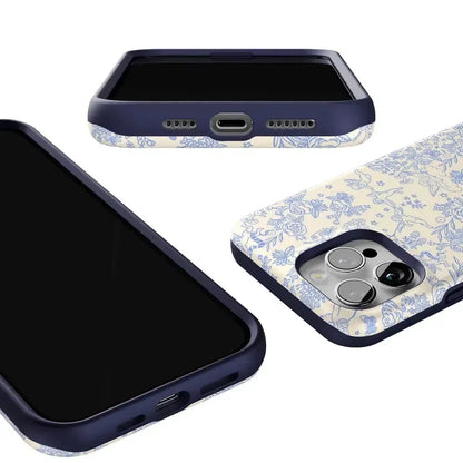 Cupid's Canvas | Periwinkle Floral Case Phone Case Casetry