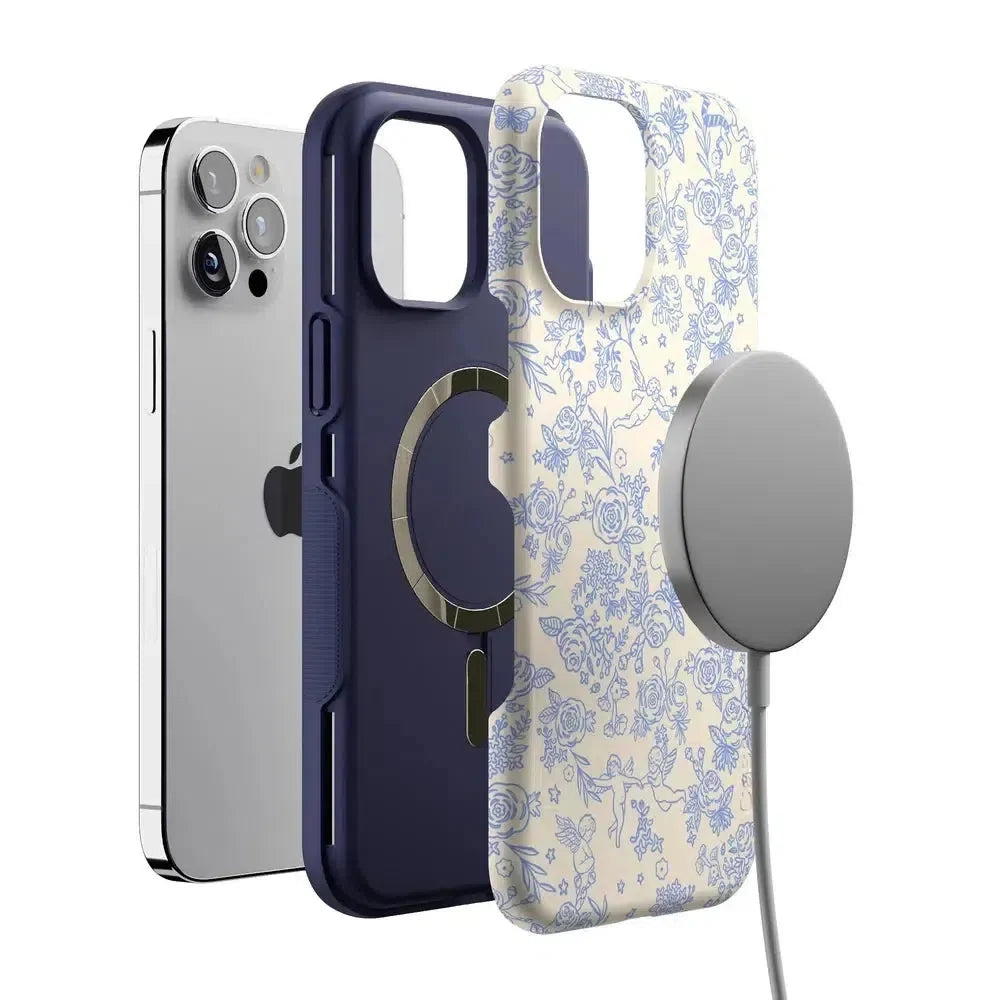 Cupid's Canvas | Periwinkle Floral Case Phone Case Casetry