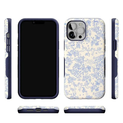 Cupid's Canvas | Periwinkle Floral Case Phone Case Casetry