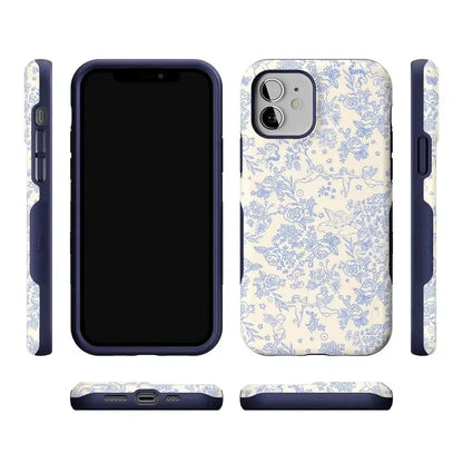 Cupid's Canvas | Periwinkle Floral Case Phone Case Casetry