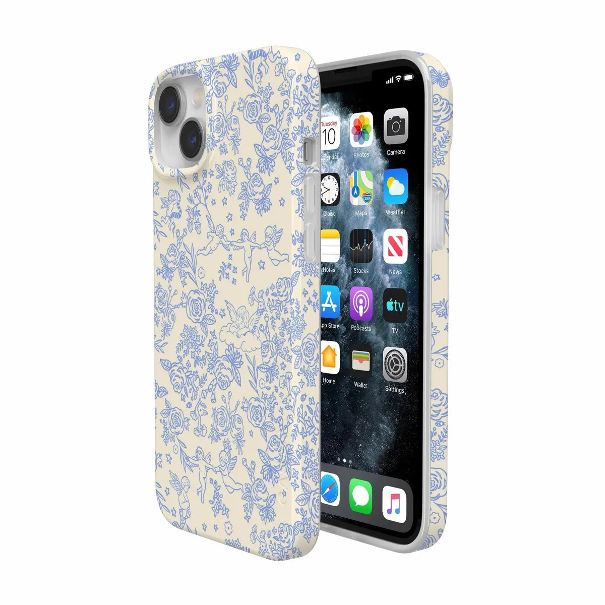 Cupid's Canvas | Periwinkle Floral Case Phone Case Casetry