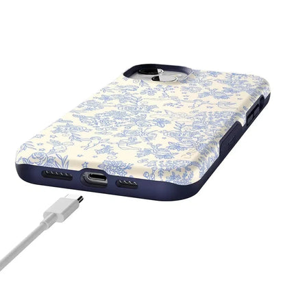 Cupid's Canvas | Periwinkle Floral Case Phone Case Casetry