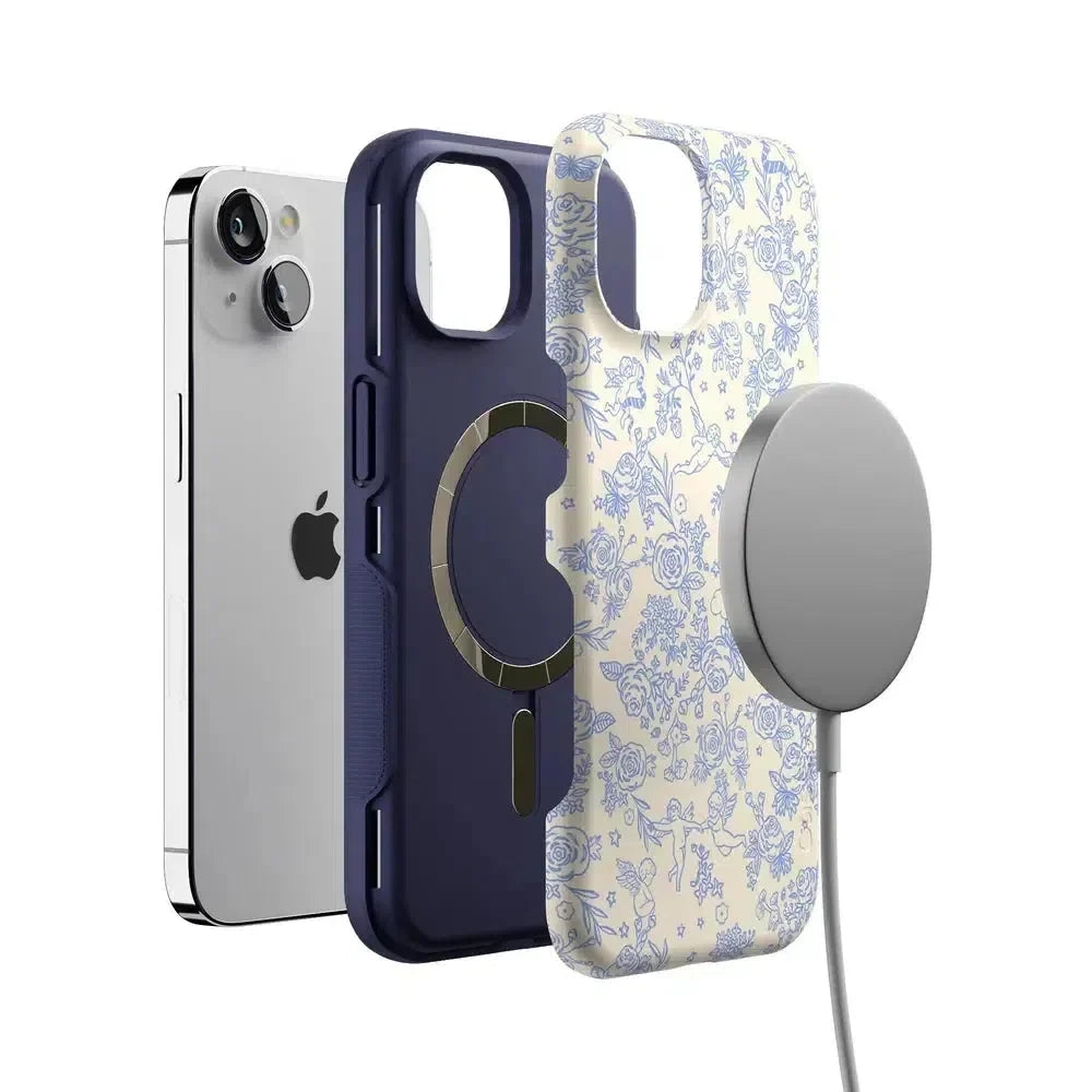 Cupid's Canvas | Periwinkle Floral Case Phone Case Casetry