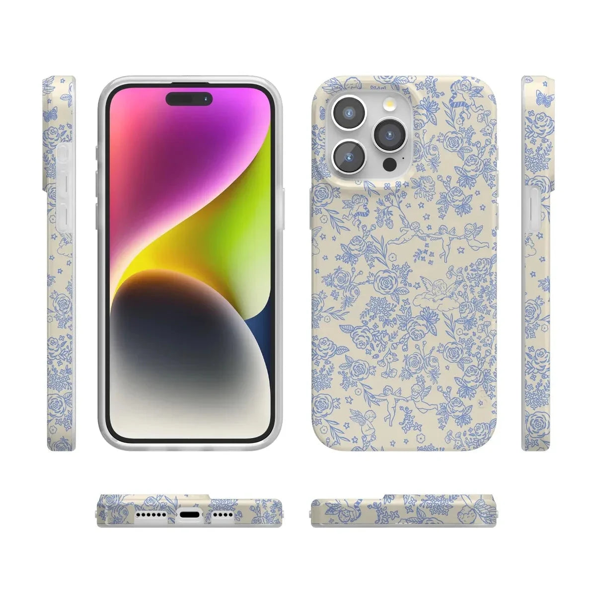 Cupid's Canvas | Periwinkle Floral Case Phone Case Casetry