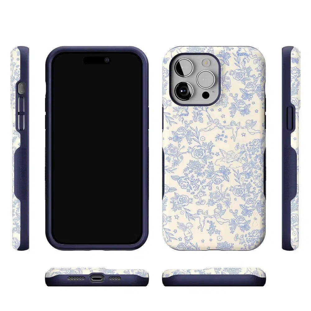 Cupid's Canvas | Periwinkle Floral Case Phone Case Casetry