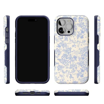 Cupid's Canvas | Periwinkle Floral Case Phone Case Casetry