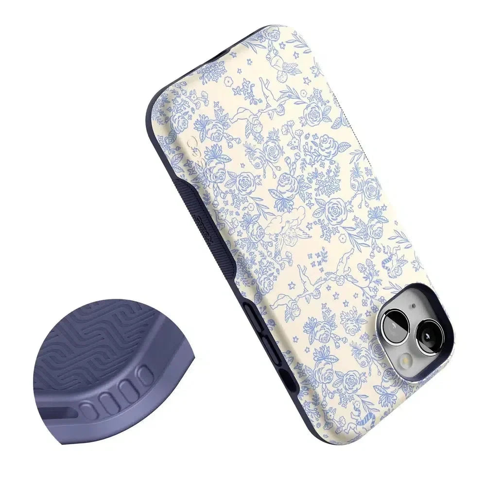 Cupid's Canvas | Periwinkle Floral Case Phone Case Casetry