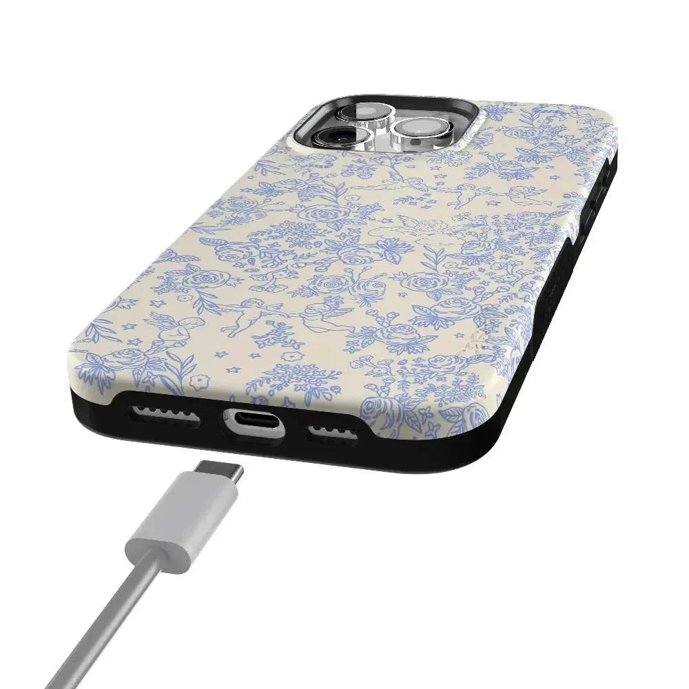 Cupid's Canvas | Periwinkle Floral Case Phone Case Casetry