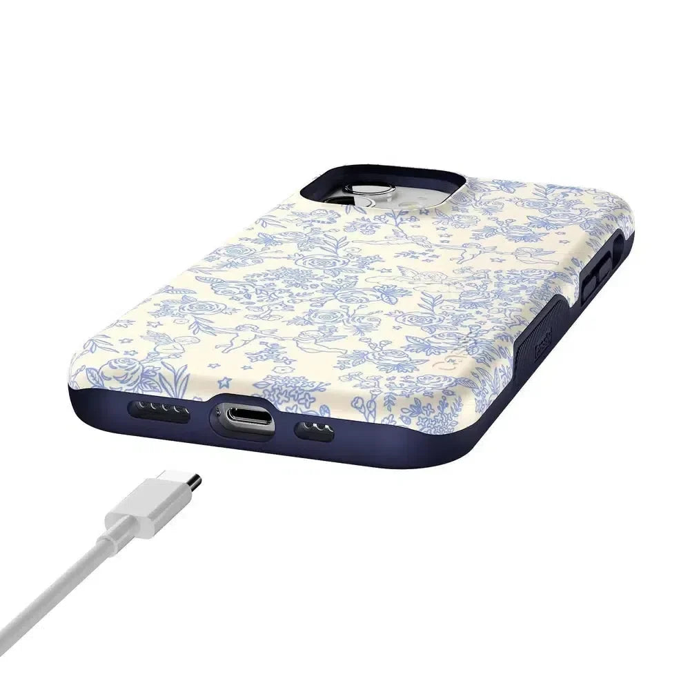 Cupid's Canvas | Periwinkle Floral Case Phone Case Casetry