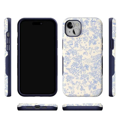 Cupid's Canvas | Periwinkle Floral Case Phone Case Casetry