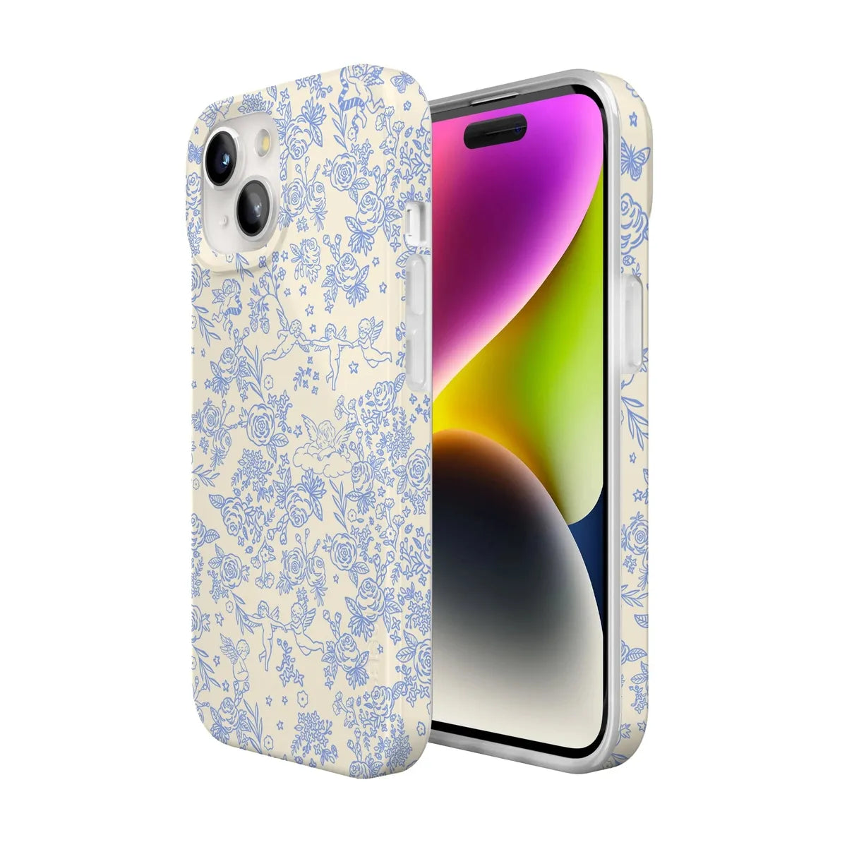Cupid's Canvas | Periwinkle Floral Case Phone Case Casetry