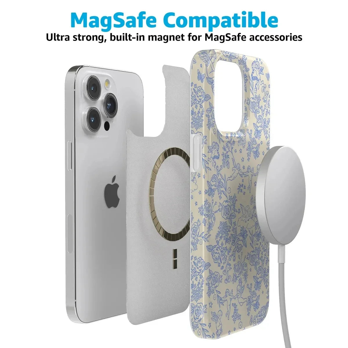 Cupid's Canvas | Periwinkle Floral Case Phone Case Casetry