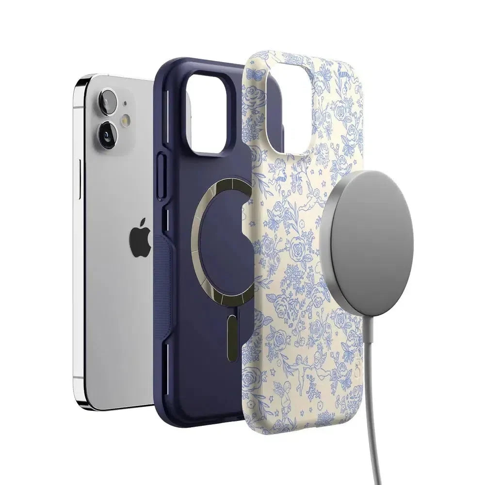 Cupid's Canvas | Periwinkle Floral Case Phone Case Casetry