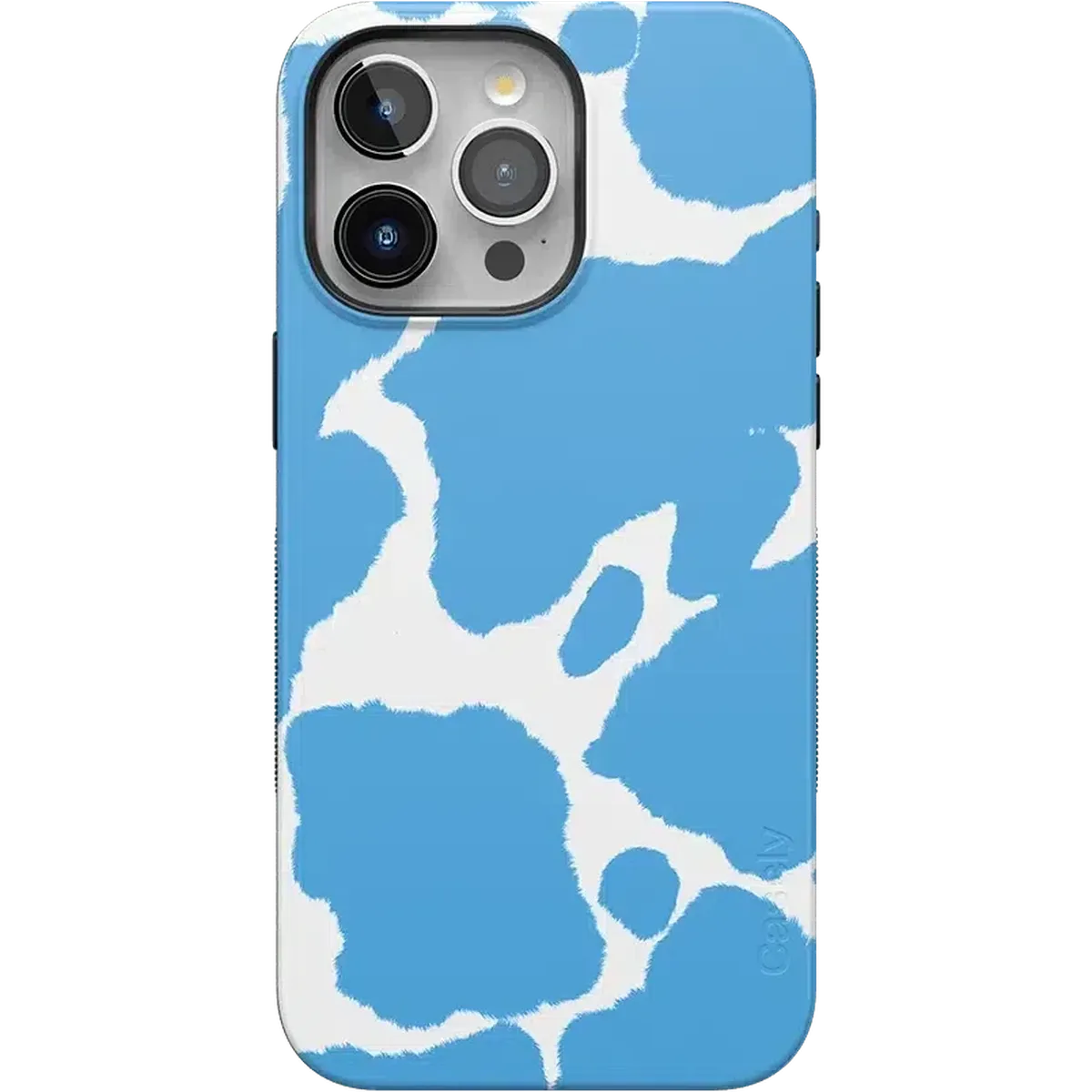 Current MOOd | Light Blue Cow Print Case iPhone Case get.casely Bold Flex + MagSafe® iPhone 15 Pro Max