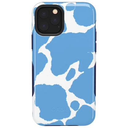 Current MOOd | Light Blue Cow Print Case iPhone Case get.casely Bold iPhone 11 Pro Max