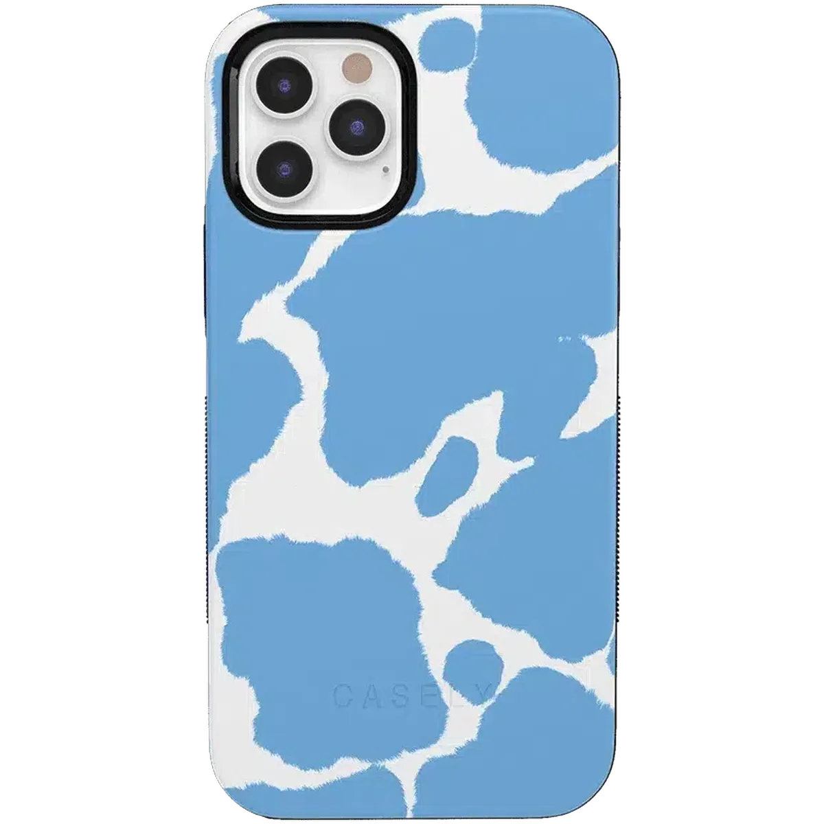 Current MOOd | Light Blue Cow Print Case iPhone Case get.casely Bold + MagSafe® iPhone 12 Pro Max