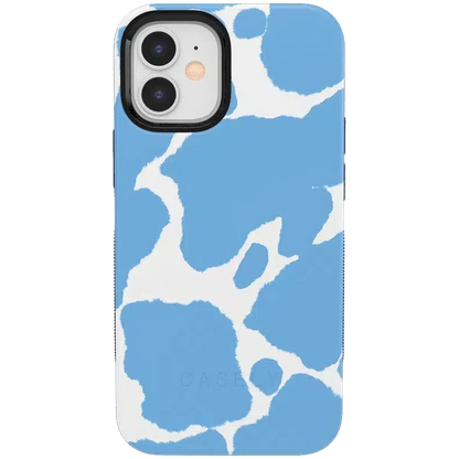 Current MOOd | Light Blue Cow Print Case iPhone Case get.casely Bold + MagSafe® iPhone 12