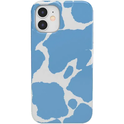 Current MOOd | Light Blue Cow Print Case iPhone Case get.casely Classic iPhone 12