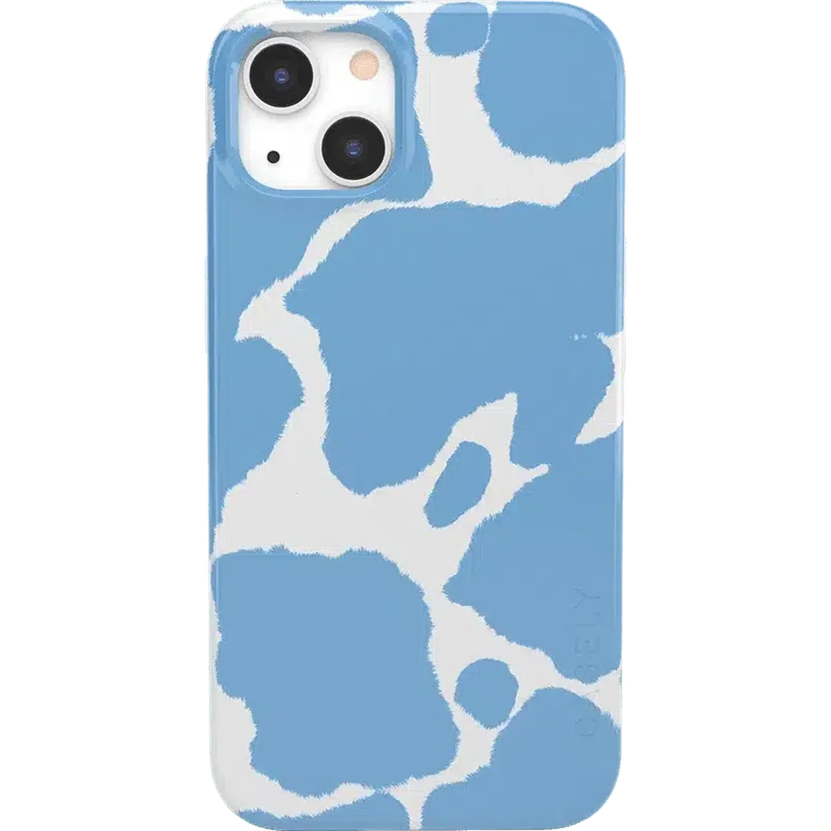 Current MOOd | Light Blue Cow Print Case iPhone Case get.casely Classic iPhone 13 Mini