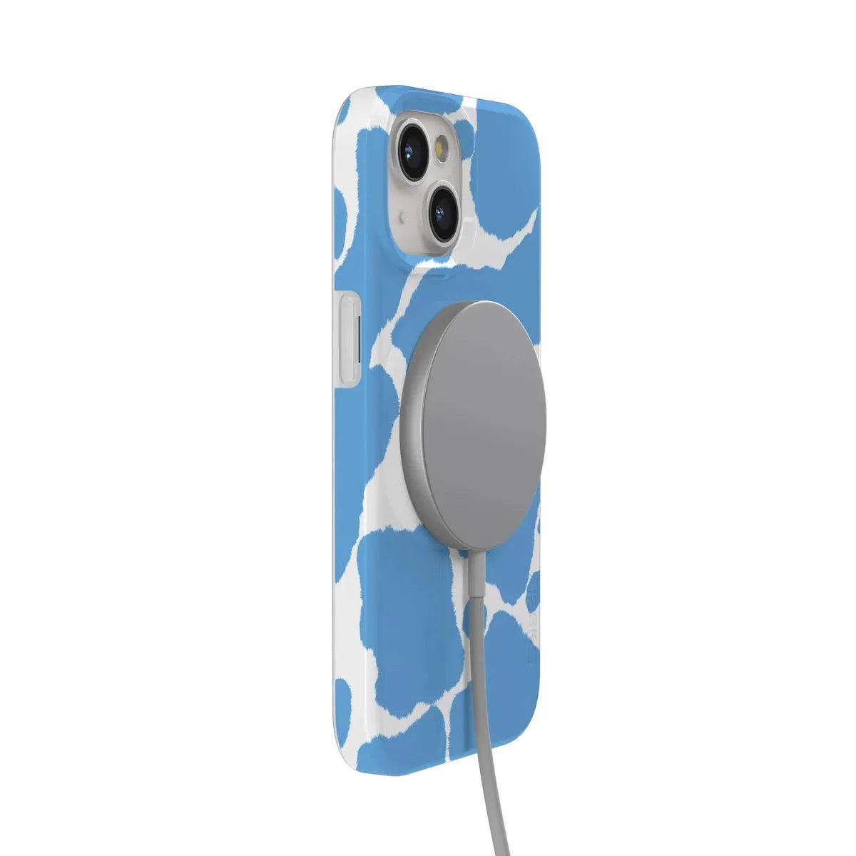 Current MOOd | Light Blue Cow Print Case iPhone Case get.casely