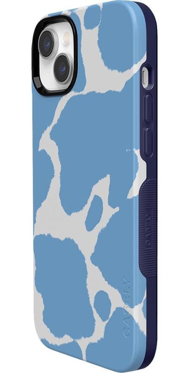 Current MOOd | Light Blue Cow Print Case iPhone Case get.casely