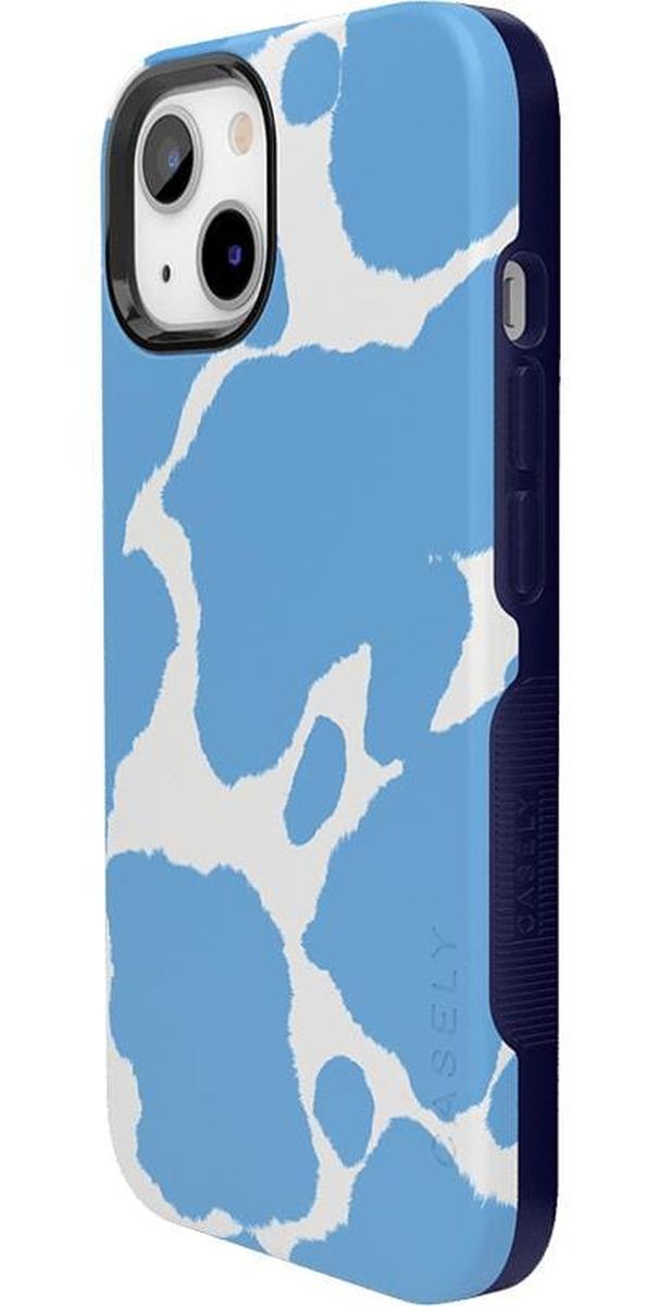 Current MOOd | Light Blue Cow Print Case iPhone Case get.casely