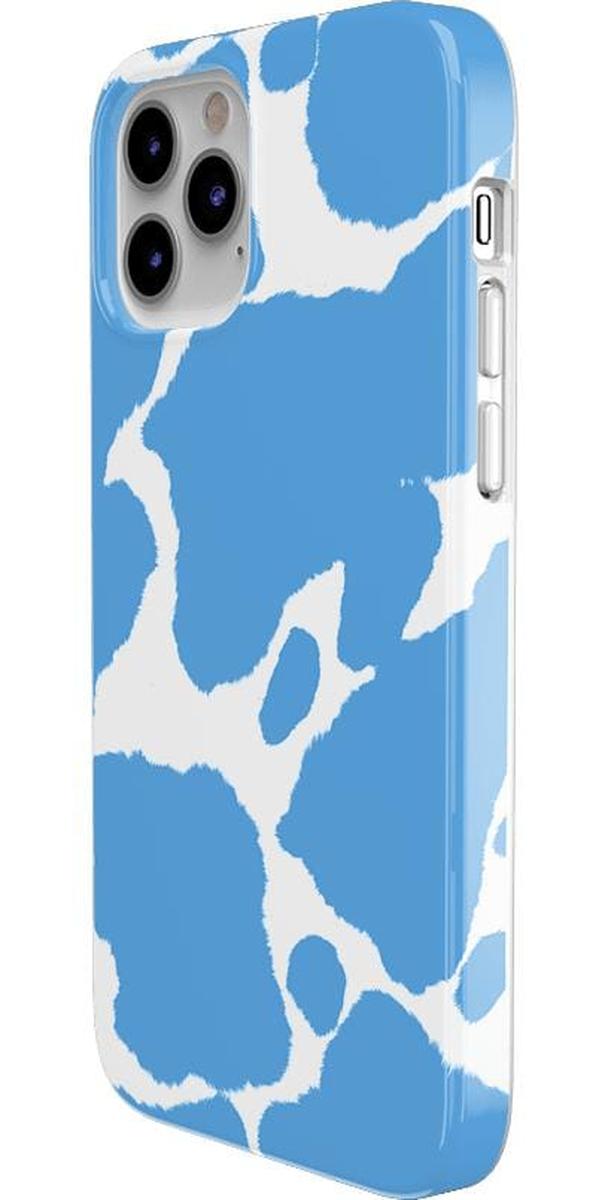 Current MOOd | Light Blue Cow Print Case iPhone Case get.casely