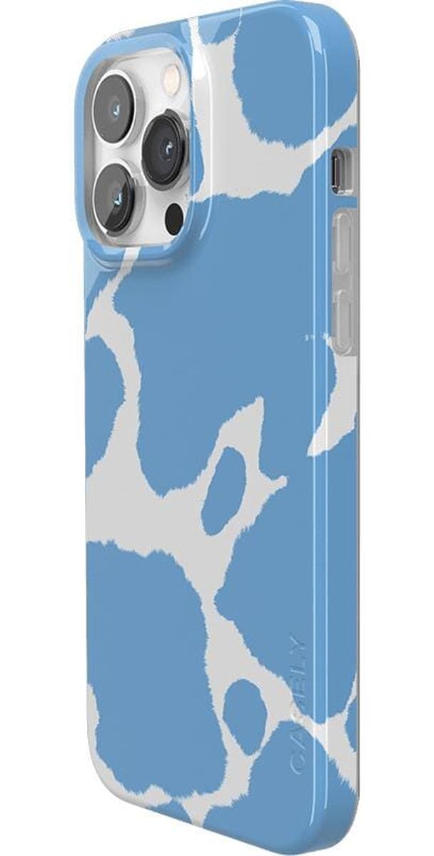 Current MOOd | Light Blue Cow Print Case iPhone Case get.casely