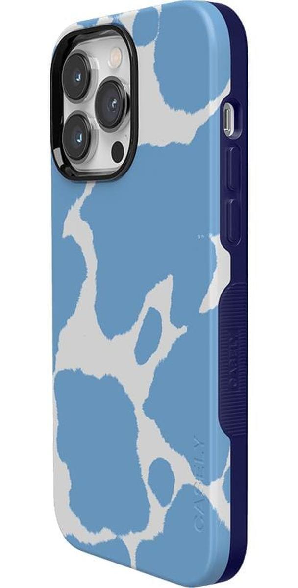 Current MOOd | Light Blue Cow Print Case iPhone Case get.casely