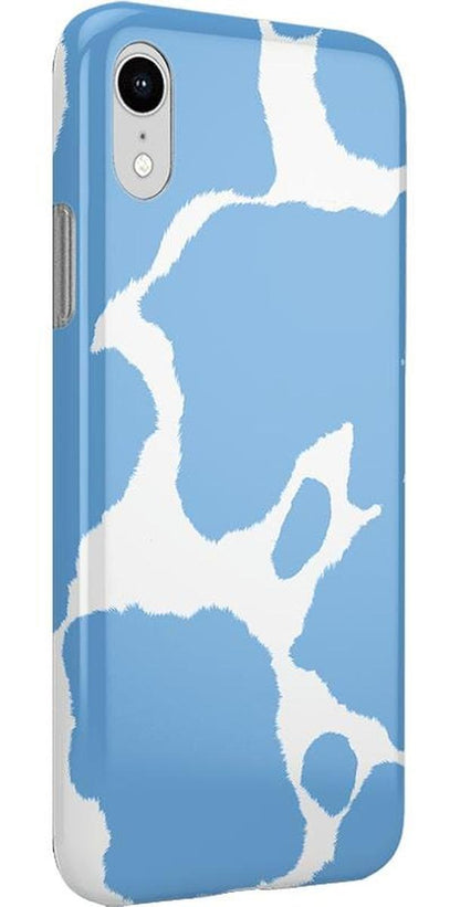 Current MOOd | Light Blue Cow Print Case iPhone Case get.casely