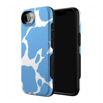 Current MOOd | Light Blue Cow Print Case iPhone Case get.casely