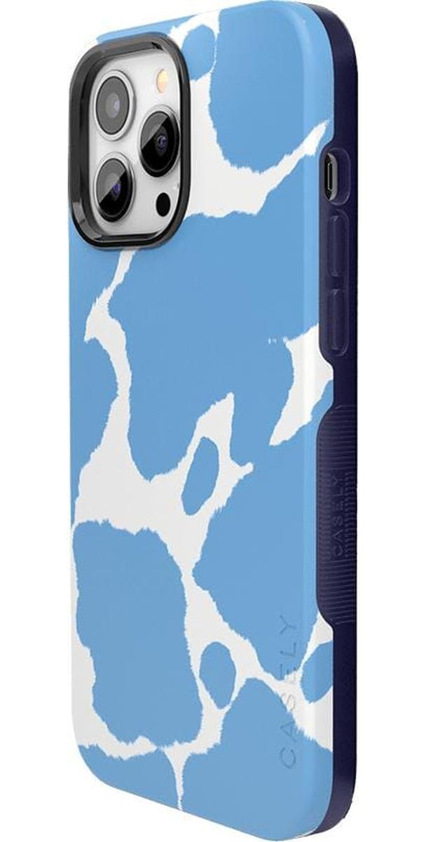 Current MOOd | Light Blue Cow Print Case iPhone Case get.casely