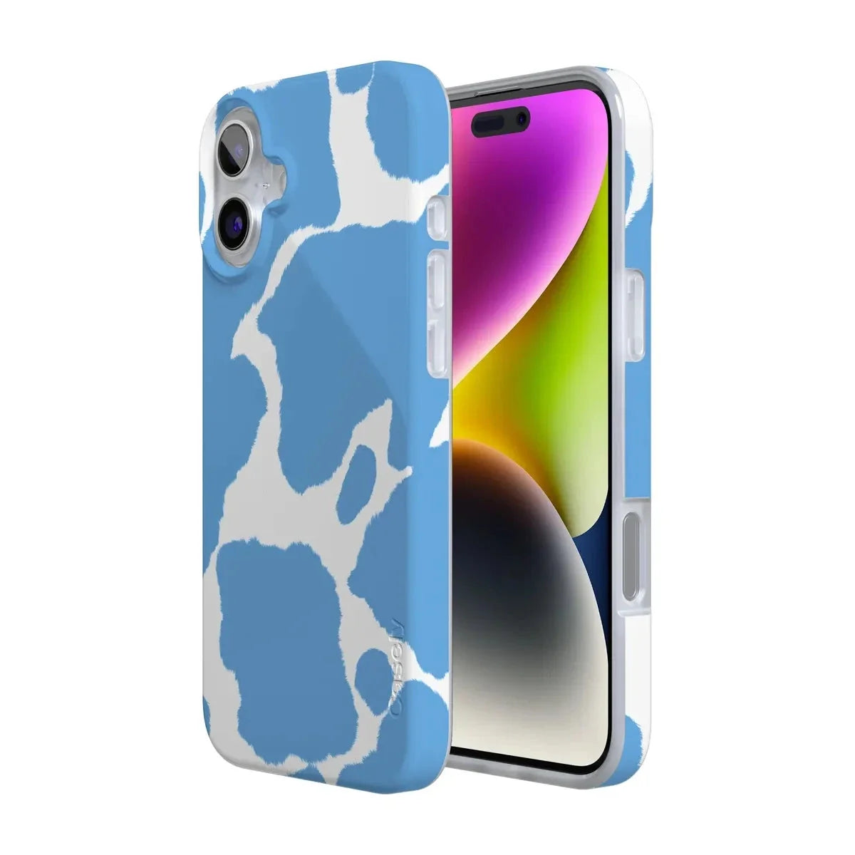 Current MOOd | Light Blue Cow Print Case iPhone Case get.casely