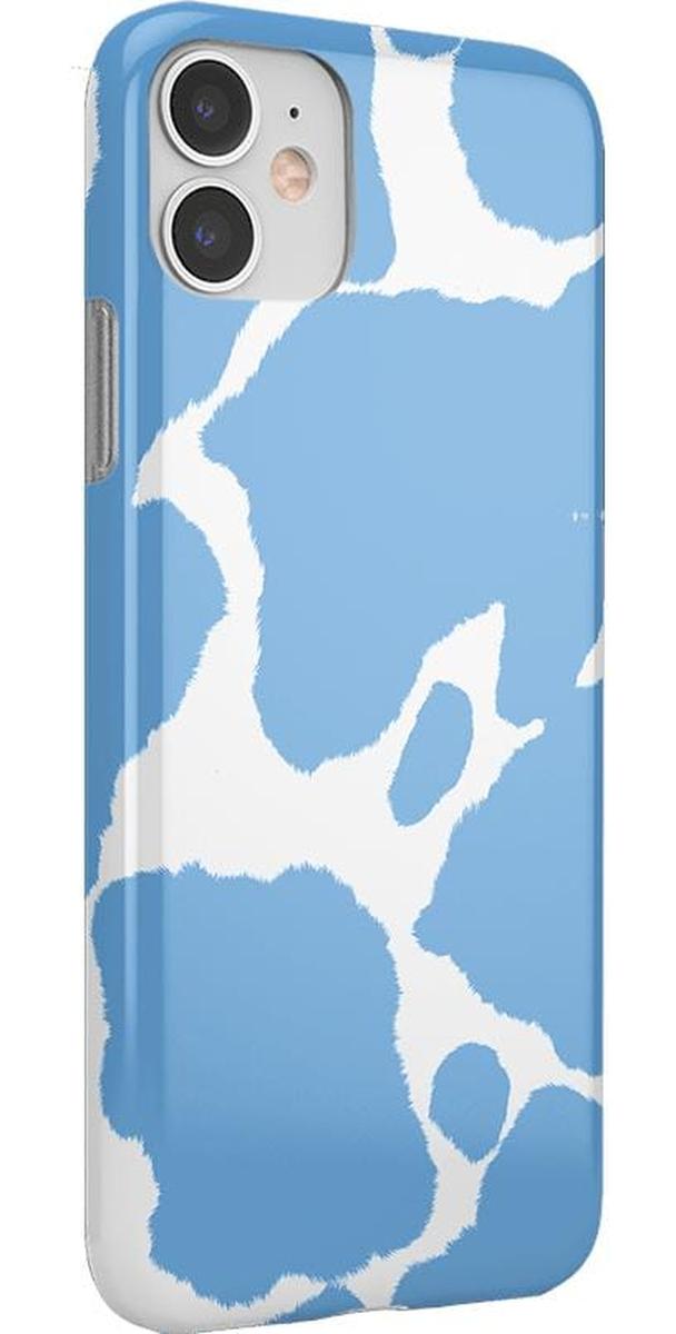 Current MOOd | Light Blue Cow Print Case iPhone Case get.casely