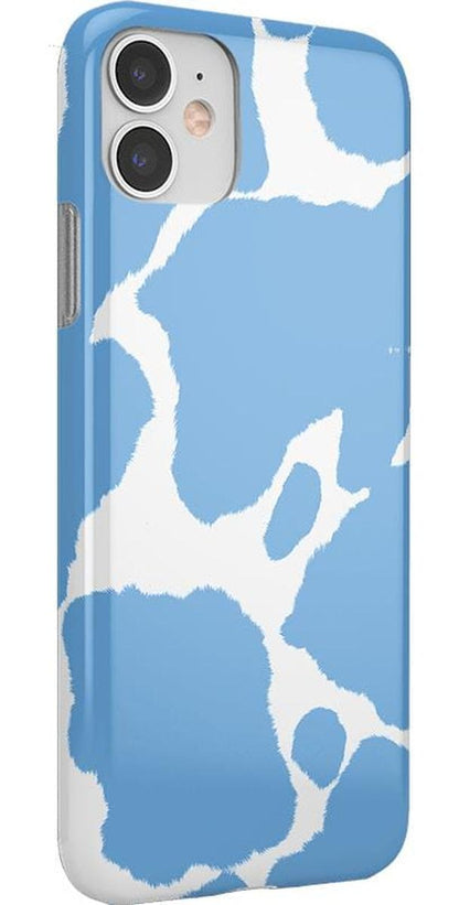 Current MOOd | Light Blue Cow Print Case iPhone Case get.casely