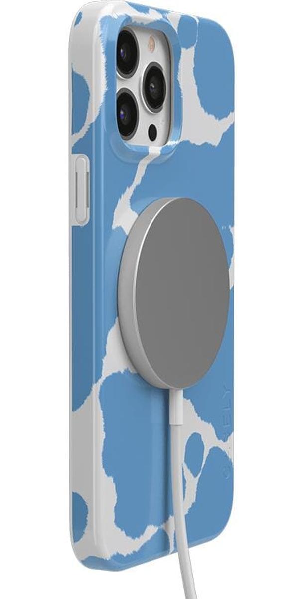 Current MOOd | Light Blue Cow Print Case iPhone Case get.casely