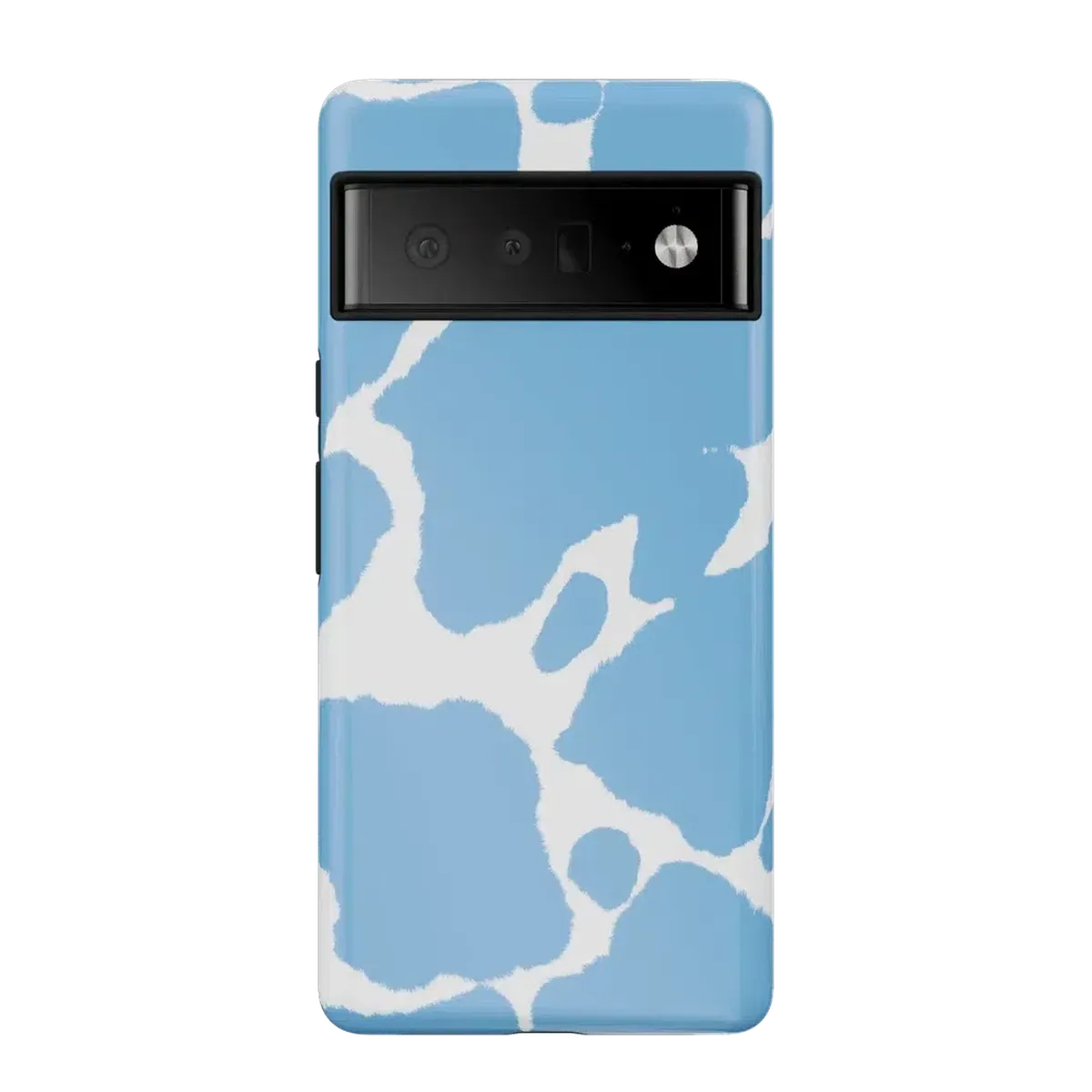 Current MOOd | Light Blue Cow Print Google Pixel Case Google Pixel Case Casetry Essential Google Pixel 6 Pro