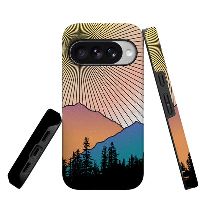 Golden Hour | Mountain Sunset Google Pixel Case