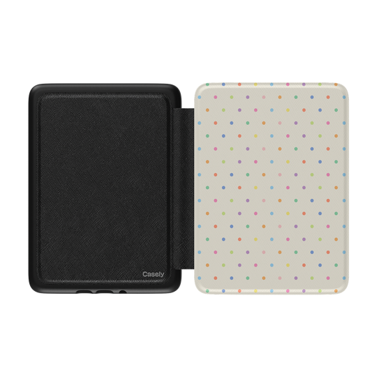 On the Dot | Rainbow Polka Dot Kindle Case