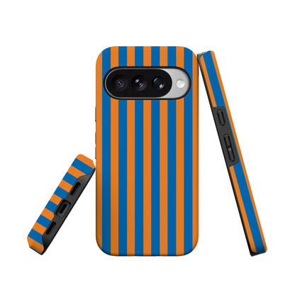 Go New York | Blue & Orange Stripes Case