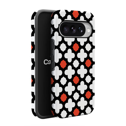 Red Lattice Tile | High Contrast Design Case